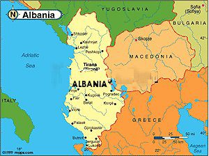 albania maps